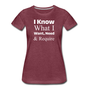 Women’s Premium T-Shirt - heather burgundy