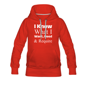 Women’s Premium Hoodie - red